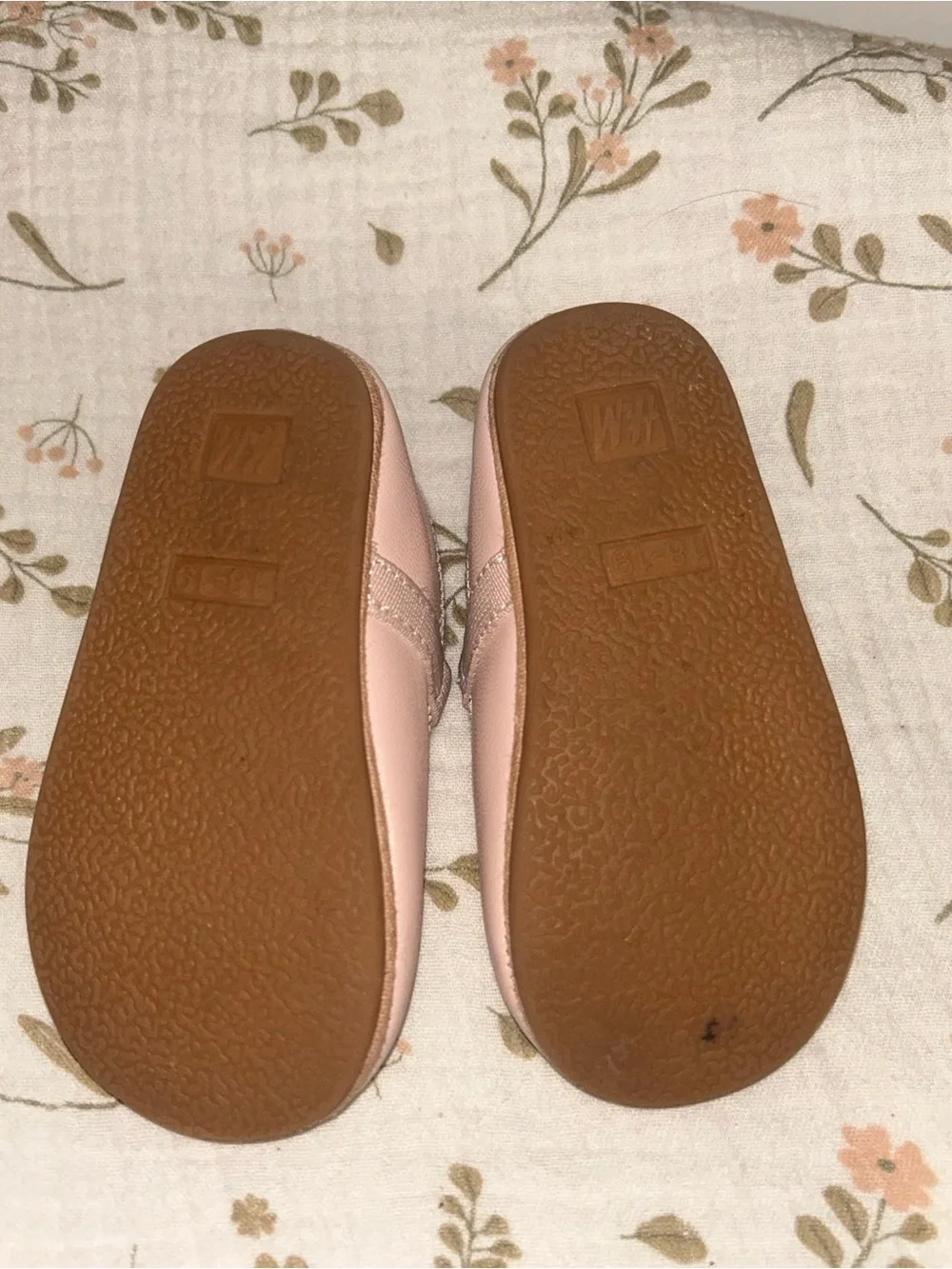 H&M Light Pink Baby Ballet Shoes with Bow